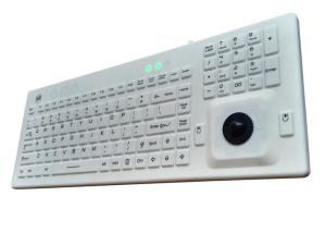 107keys IP68 Wet Proof Industrial Pc Keyboard With Trackball
