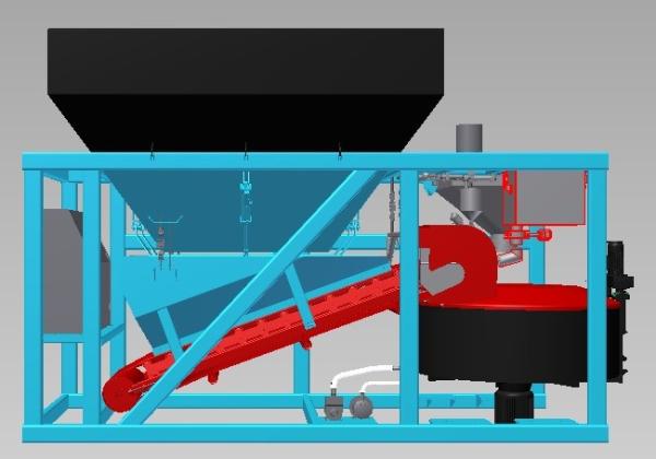 Quality Wet Silo 15t Load 1200L Portable Concrete Batch Plant for sale