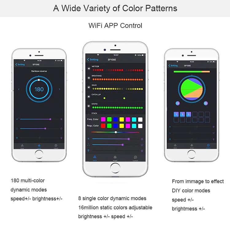 2048 Pixels SP108E Wifi LED Controller With IOS Android App Wireless Remote Control