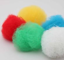 Colorful Recycled Staple Polyester Good Heat Resistance For Fabrics