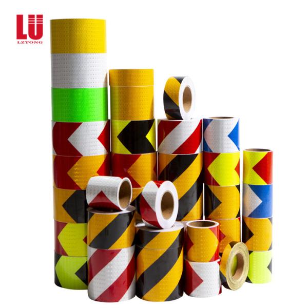 Quality Fluorescent Reflective Vehicle Conspicuity Markings Tape Yellow Green for sale