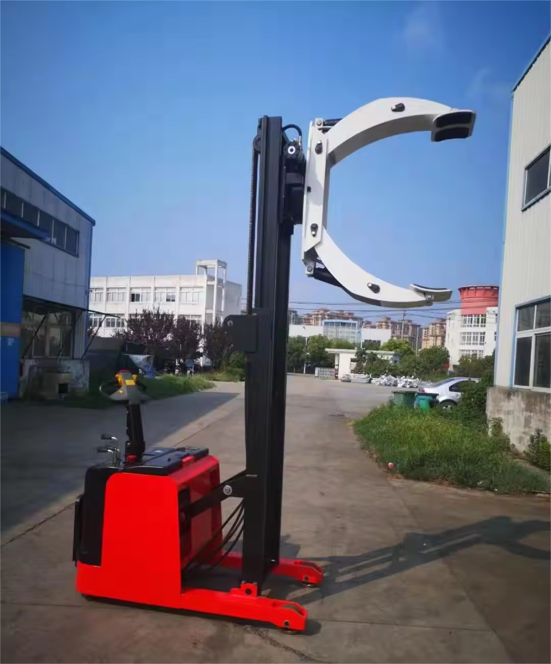 1.5 Ton 9.84 Ft Fully Electric Counterbalanced Heavy-duty Paper Roll Stacker With 90 180 360 Degree Rotation