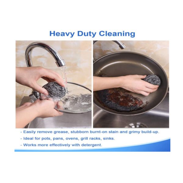 Household Stainless Steel Cleaning Ball For Decontamination And Cleaning Of Kitchen Utensils And Industrial Surfaces 6*9cm 20g