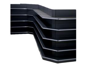 China Corner Shop Shelving Retail Shelving Corner Units U-shaped Shop Shelving Shelving in Corners on sale