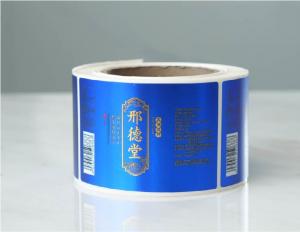 Buy cheap Removable / Permanent Metallic Adhesive Labels Waterproof Metallic Foil Stickers product