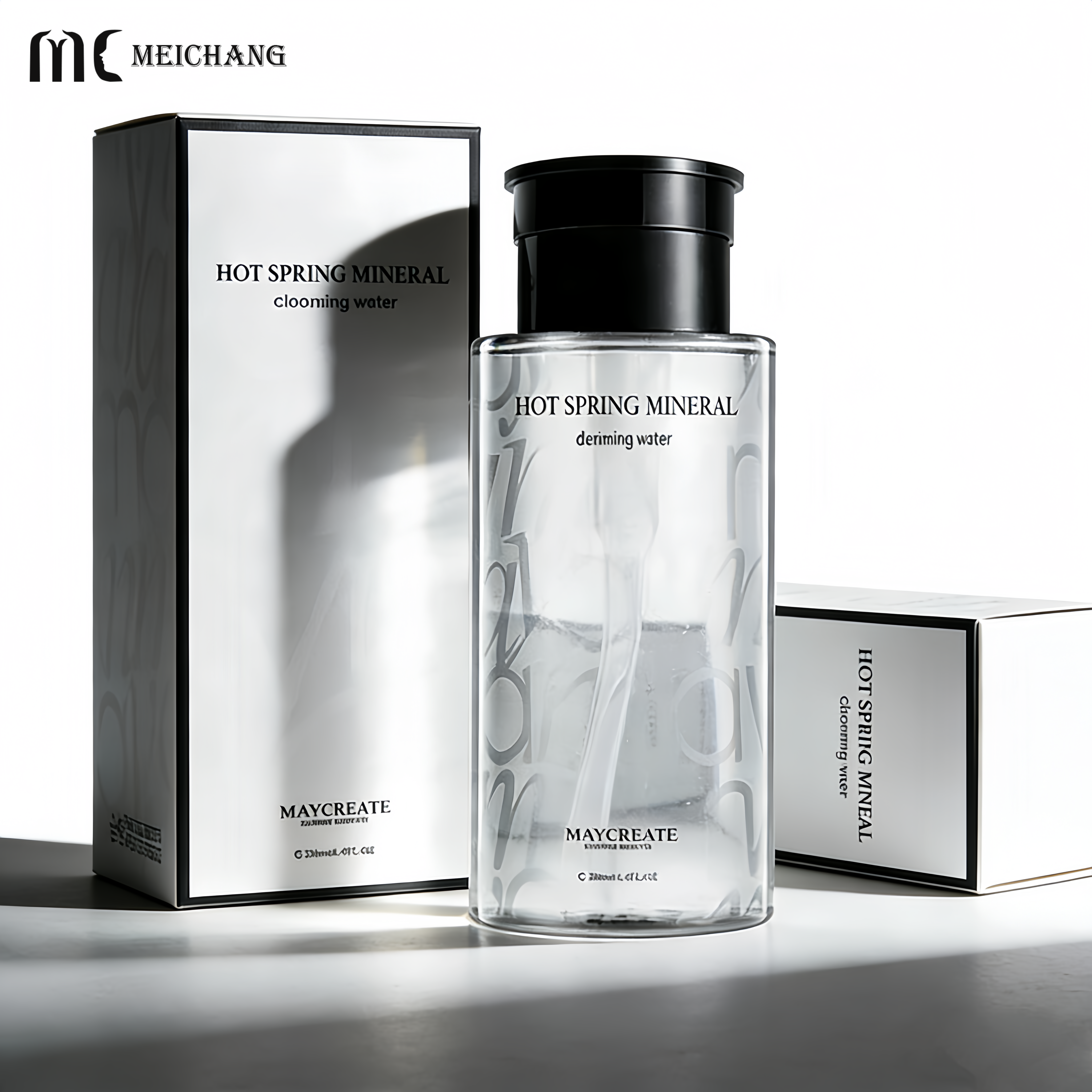 Built-in Pump Makeup Remover Bottle - Leak-Proof and Customizable Plastic Pump Bottle for Cosmetics