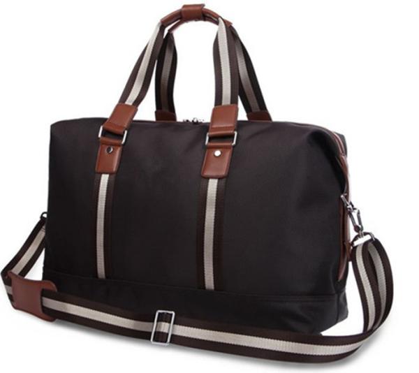 Quality Personalized Luxury Travel Duffel Bags for Men with Leather Handles for sale