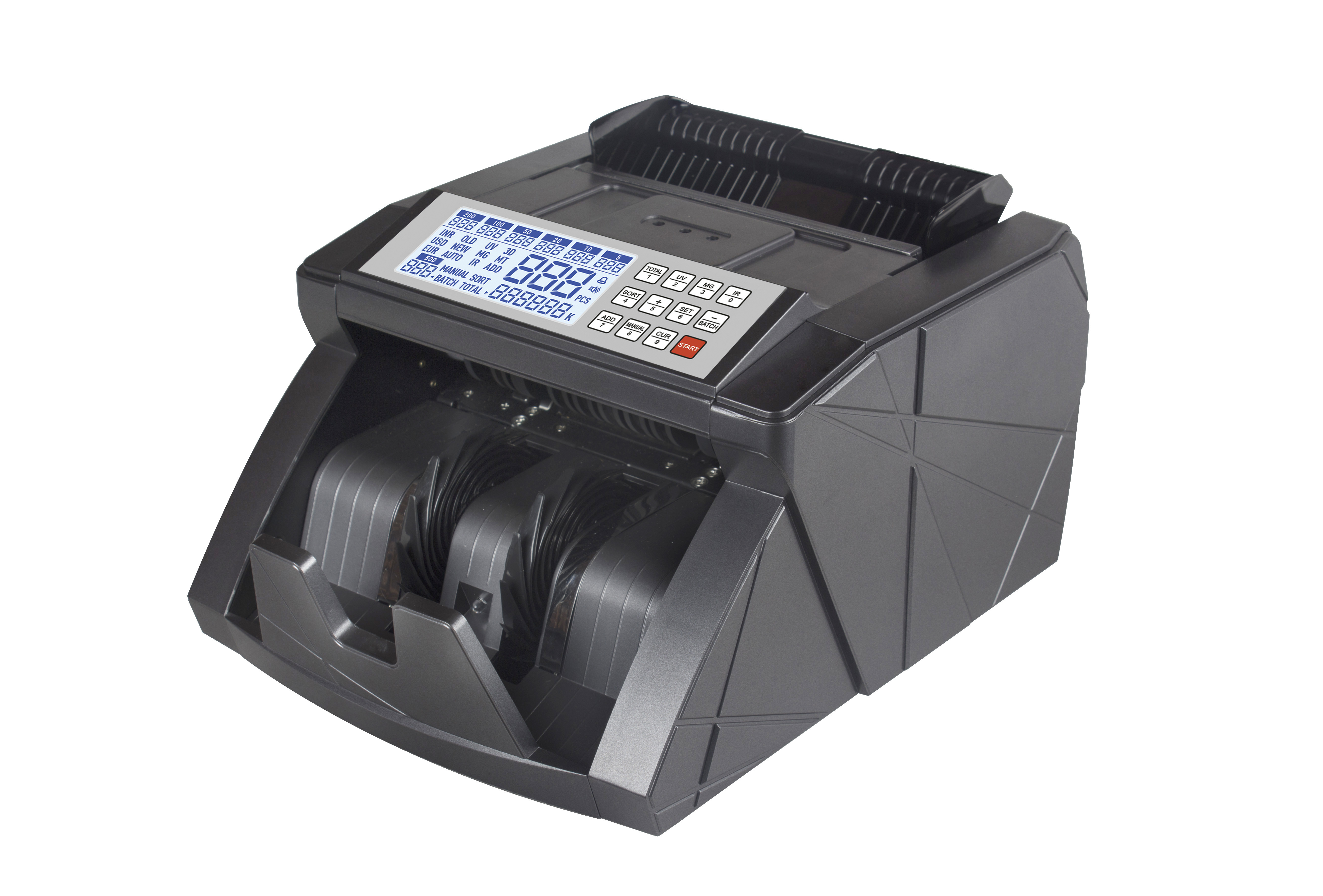 EURO COUNTER Money Counter Series Currency Note Bill Counting Machine, EURO VALUE COUNTER DETECTOR WITH LCD IR UV MG