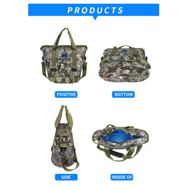 Customized Camo Soft Cooler , Beach Cooler Bag For Outdoor Activities