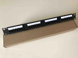 19 110 IDC UTP Unshielded Rack Mount Patch Panel 24 Port Cat5e With Cable Management