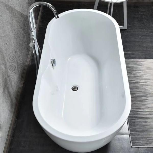 Quality Custom Square Acrylic Freestanding Soaking Bathtub With Armrest for sale