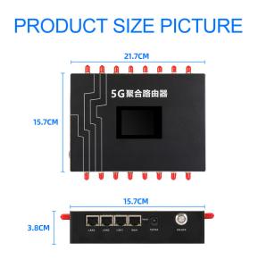 Buy cheap Gateway Stable 5G 4G Bonding Router , Multi SIM 4 Ports Internet Aggregation Router product