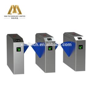 China Good Quality 304 Stainless Steel Barrier Turnstile Access Control System Auto Bridge Flap Turnstile Optional Fingerprint on sale