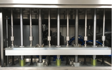 Servo Motor Piston Jam Jar Filling Machine Schneider PLC Control