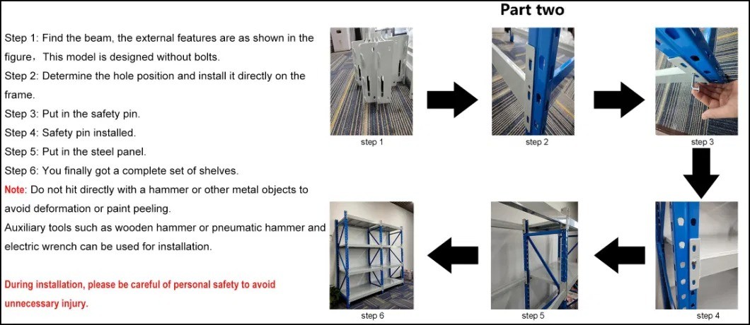 Double Deep Warehouse Racking Conventional Selective Storage Pallet Rack Design