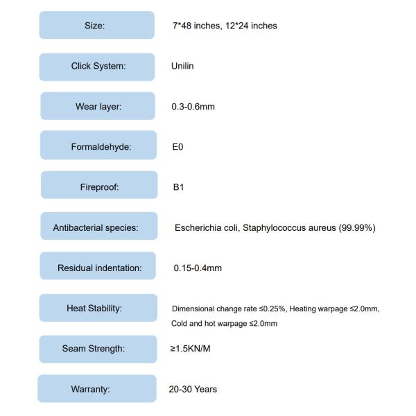 5mm 6mm Rigid Core SPC Maple Burlywood Wood Grain GKBM DM-W40008