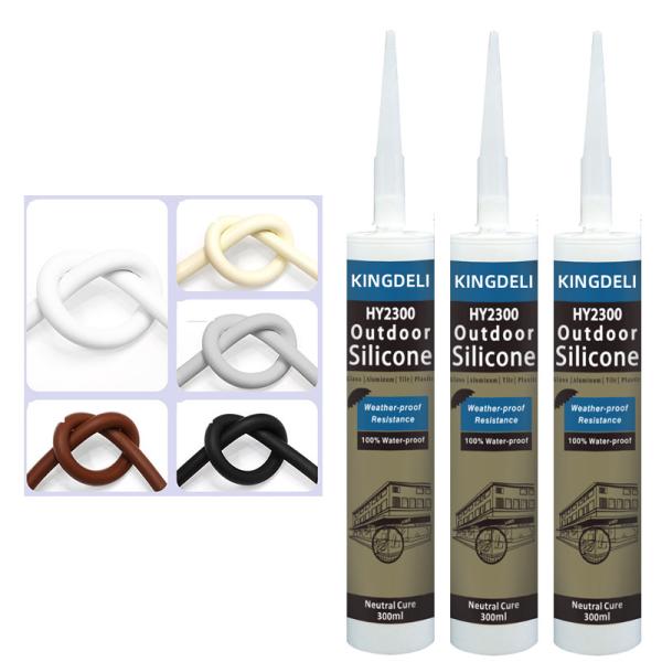 Quality Non Toxic Neutral Silicone Sealant Tube Mildew Proof Clear Black Color for sale