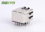 Surface Mount Shielded RJ45 Single Port Jack With Ethernet Filter G/Y LED
