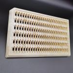 Dark Yellow Reuseable PEI ESD Anti Static Trays For IC Connector