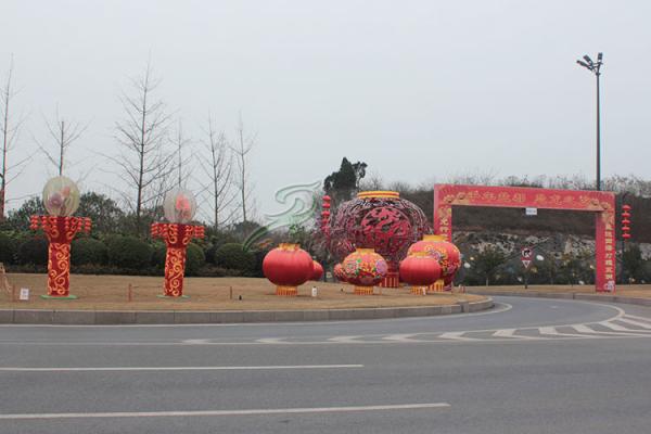 Quality Out Door Fabric Chinese Lanterns , Traditional Chinese Lantern For Customization for sale