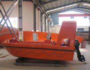 China SOLAS 5.5M FRP water fast rescue boat and inboard engine on sale