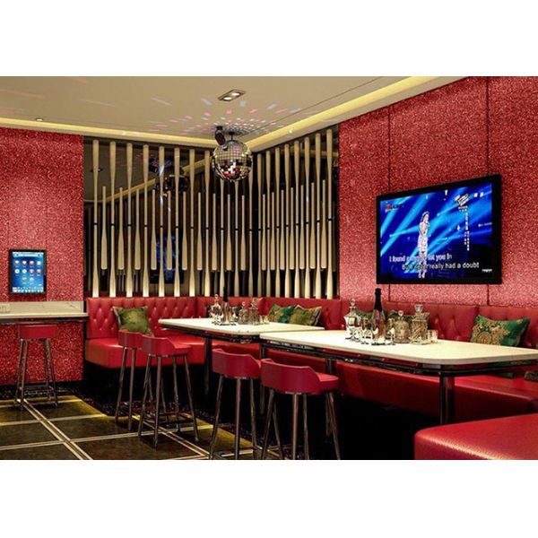Nonwoven Thick Glitter Wallpaper Firm Stability Flexbile With Minimal Flaking