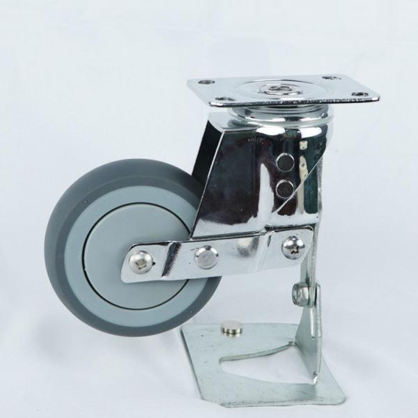 Quality 4 Inch TPR Spring Casters 220LBS Capacity Spring Loaded Caster Wheels For Pallets for sale