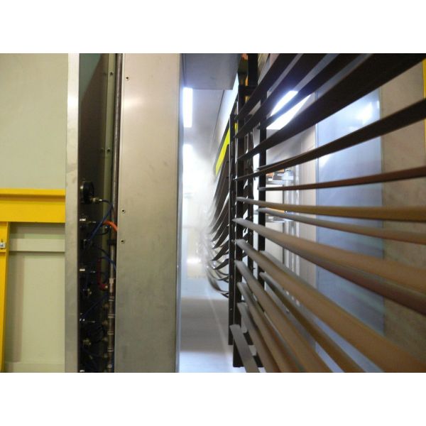 High Quality Powder Coating Line with Electrostatic Spray Guns for Profiles