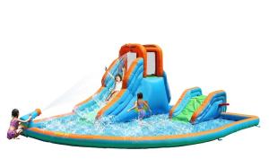 China Large Fire Resistant Inflatable Water Fun EN14960 With Large Pool on sale