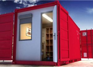 China Colorful Modular flat pack shipping container house on sale