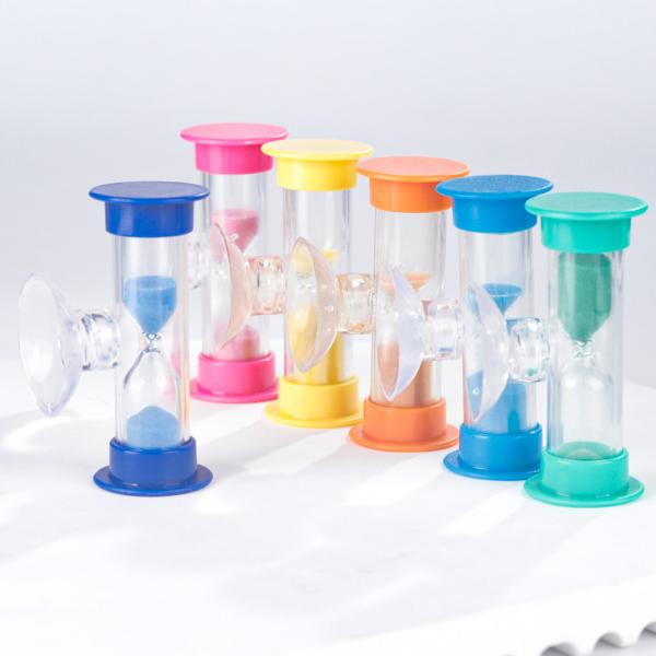 Quality Custom Mini Hourglass Sand Timer 3 Minute 5 Minute 7 Minute Plastic Hourglass Timer for sale