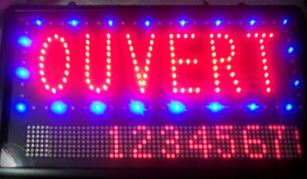 Quality Led open sign with programmable display for sale