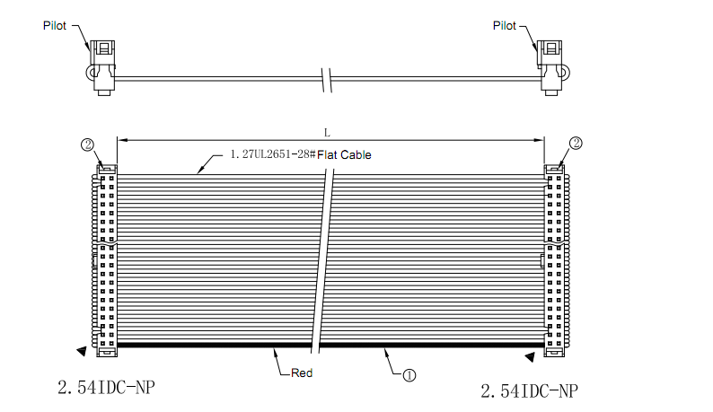 28 AWG Flat Ribbon Cable