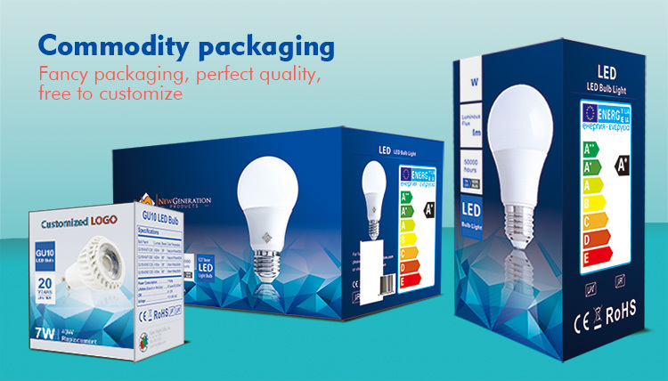 100ml/w high color 7W E27 LED bulb light wholesale