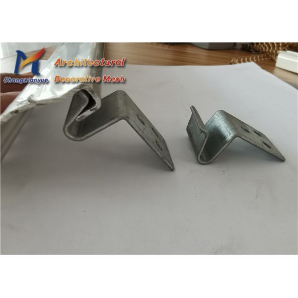 Curved Aluminum Chain Curtains Anodized 12mm Chain Link Fly Screens