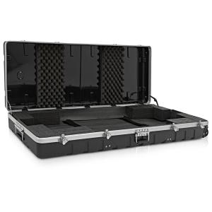 China Waterproof Hard ABS 88 Key Keyboard Case With Wheels on sale