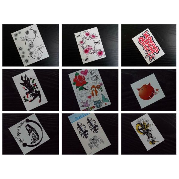 Custom Premium Long Lasting Printing Fashionable Design Water Transfer Body Temporary Tattoo