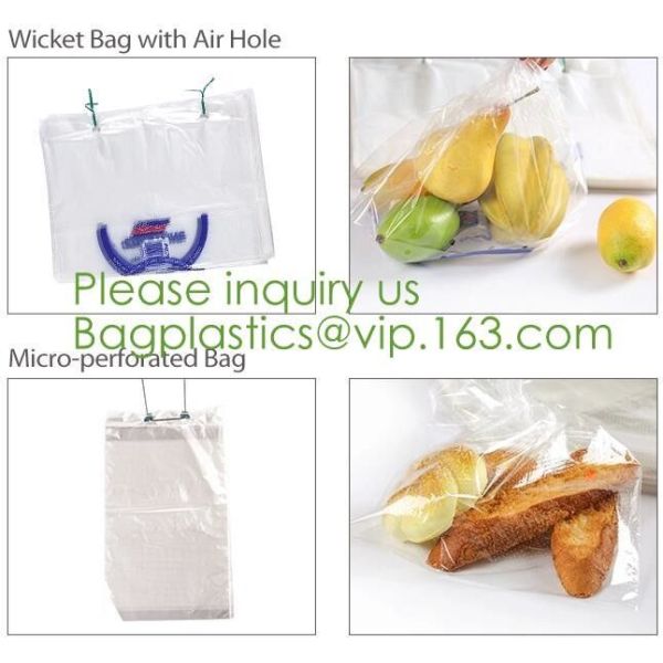 Microperforated PP Material Bakery Bag,hot perforated five layers POF shrink film,Microperforated pof (Polyolefin) shrin