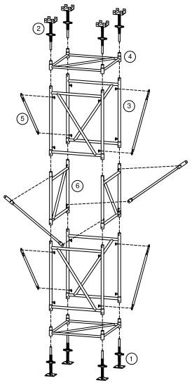Quality Scaffold frame system. Simple installation. Convenient mobile. Good bearing for sale