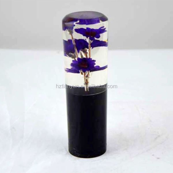 Flower Resin Shift Knob Logo Customized LED Car Gear Knob
