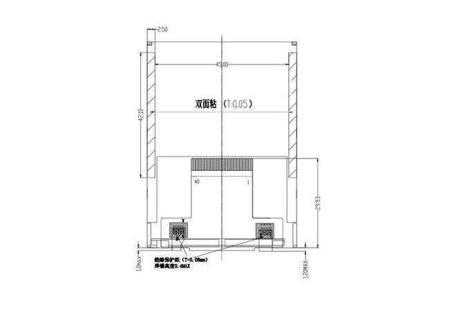TFT 2.8 Inch FPC Touch Screen LCD Panel 240x320 MCU RGB