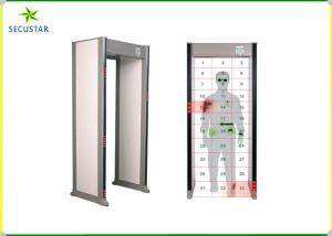 Aluminium Door Frame Metal Detectors 33 Pinpoint Zones Alarm With Key Switch