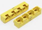 1 X 4 Yellow Side Entry RJ45 Modular Jack THT For Network Router