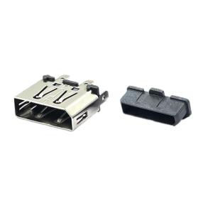 Buy cheap Micro USB LCP DP Socket Connector 180 Degree SMT DIP Solder Plating 15u&quot; product