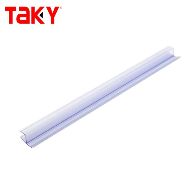 T Type PVC Shower Door Seal Strip 6-12mm Transparent Waterproof