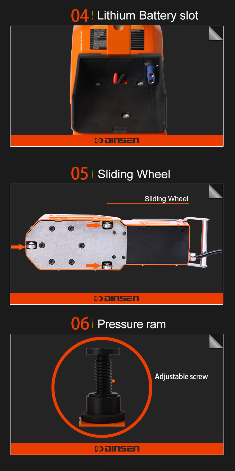 Pressure Ram 15 Ton Trolley Jack Electric Powered 25A Max Current