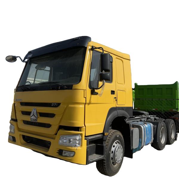 Quality WEICHAI Euro 3 Tractor Head Sinotruk Tractor Truck Single Row Howo T7h Tractor Truck for sale