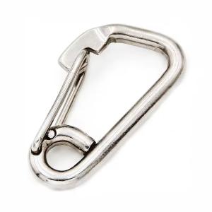 China Stainless Steel 304 Marine Grade Safety Clip Ship Boat Hook 8 mm Spring Snap Hook on sale