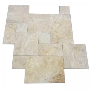 Buy cheap Honed Travertine Natural Slate Wall Tile , Rough Natural Stone Bathroom Tiles 12 X 6 product