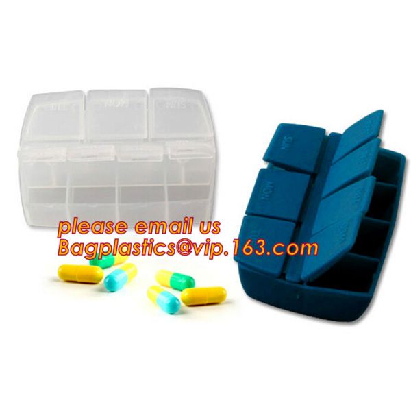 Premium 31 compartments plastic keyboard pill box for a month, Round Shape Pill box cheap candy color pill storage box w